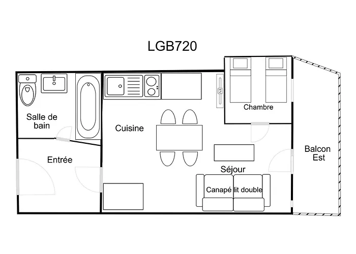 Confortable 2 Pieces, Skis Aux Pieds, Proche Commerces - Fr-1-182a-3 Appartement Courchevel